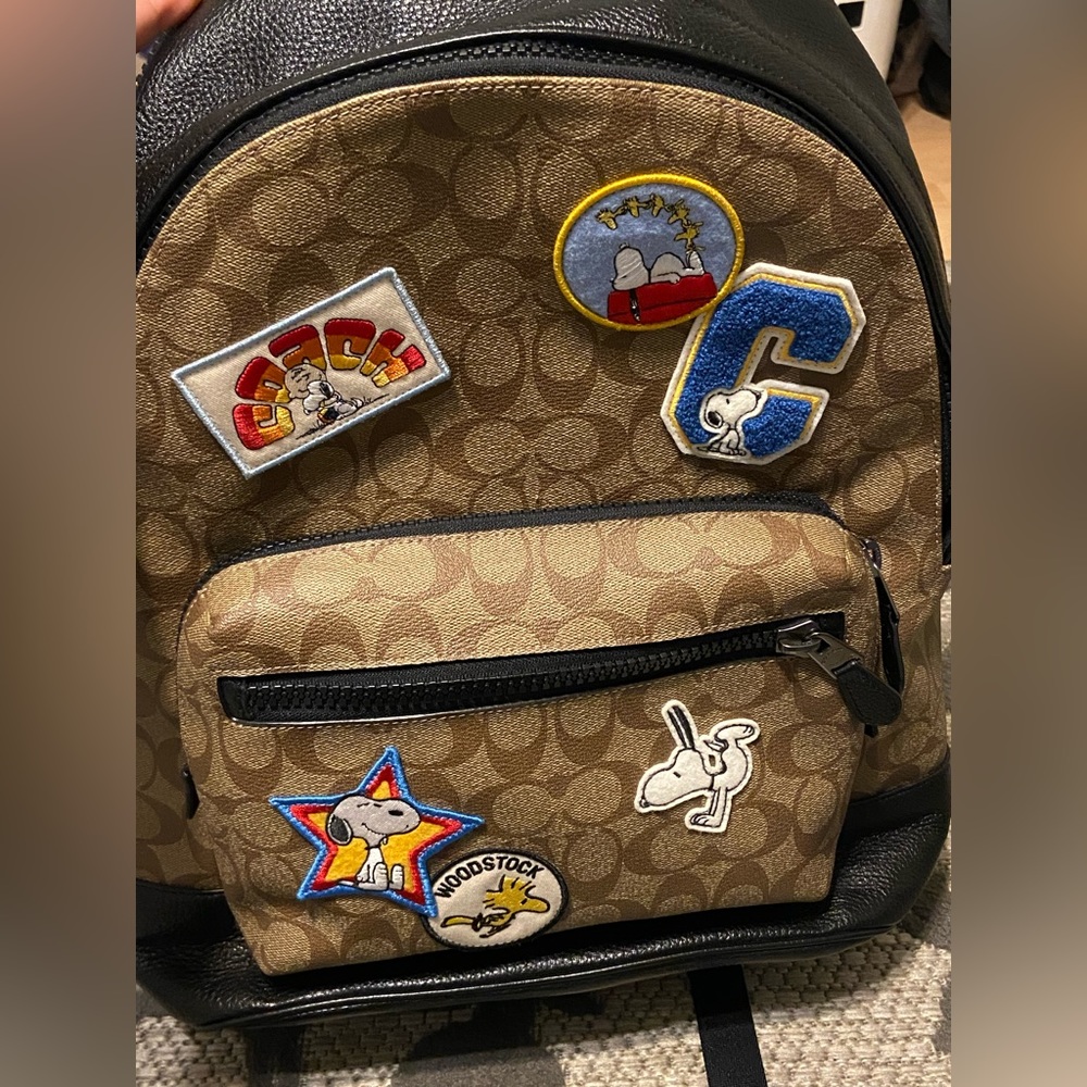 Lightly used coach limited peanuts edition backpack
